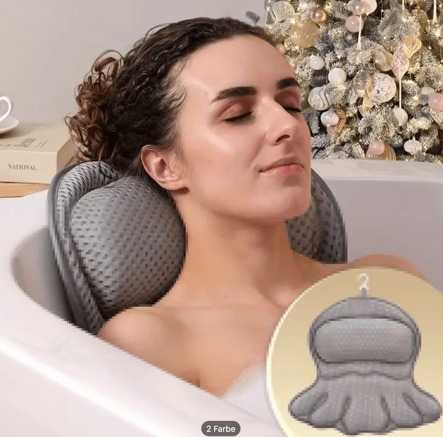 4D Air‑Mesh Badewannenkissen 5