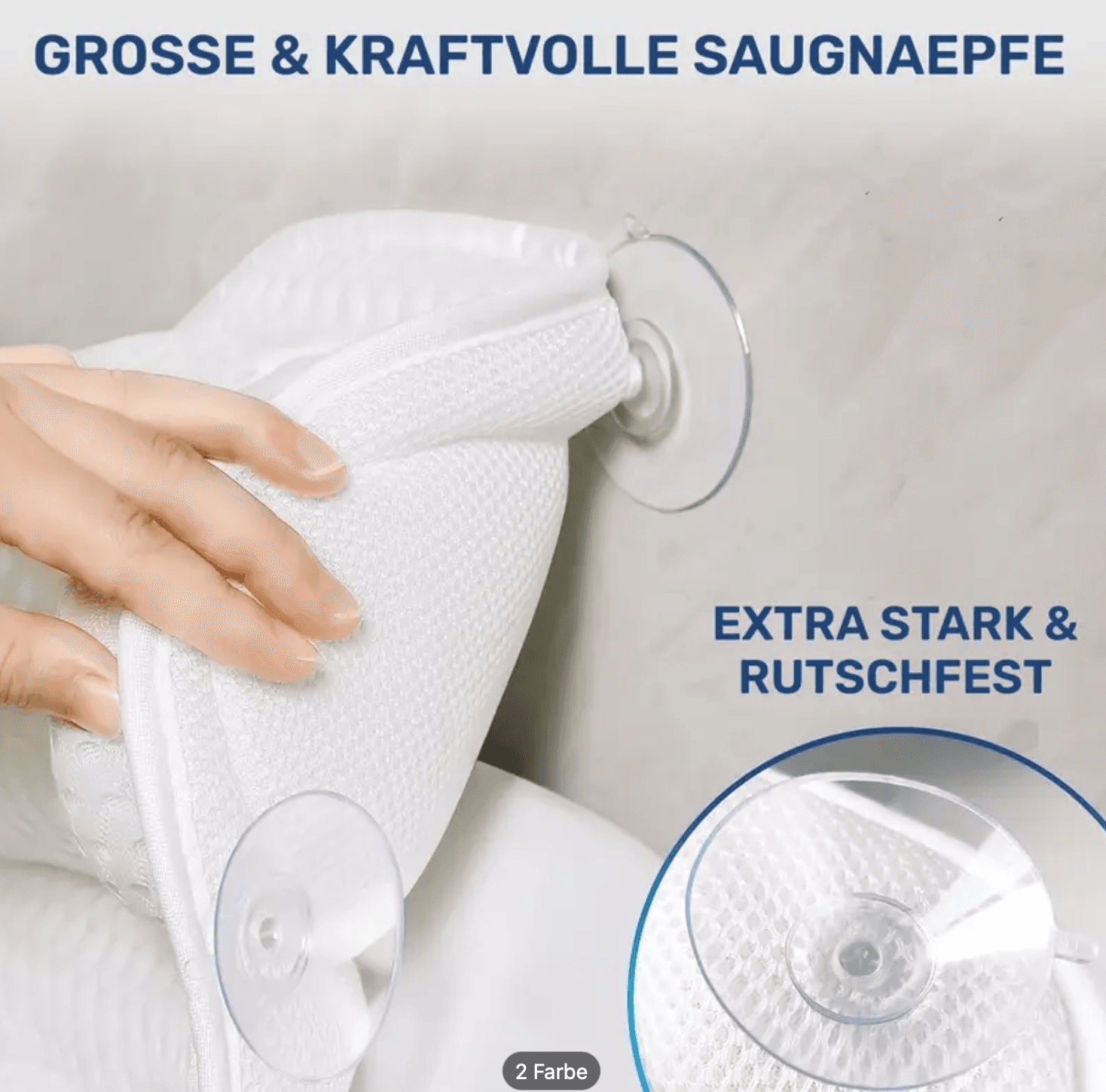 4D Air‑Mesh Badewannenkissen 10