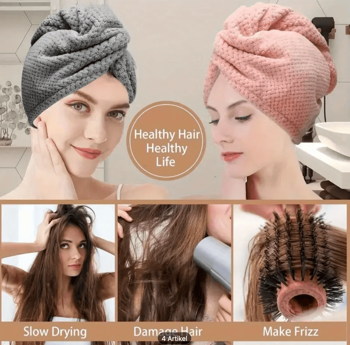 Microfaser Haarturban (Quick-Dry) 6