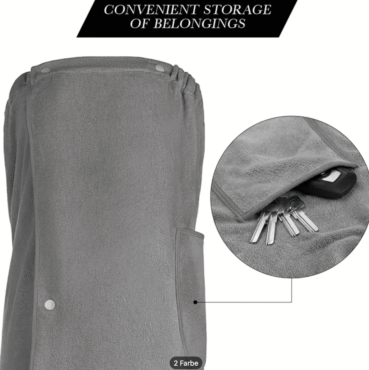 Sauna Wickelhandtuch (Unisex) 8